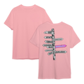 Sign Post T-Shirt - Light Pink