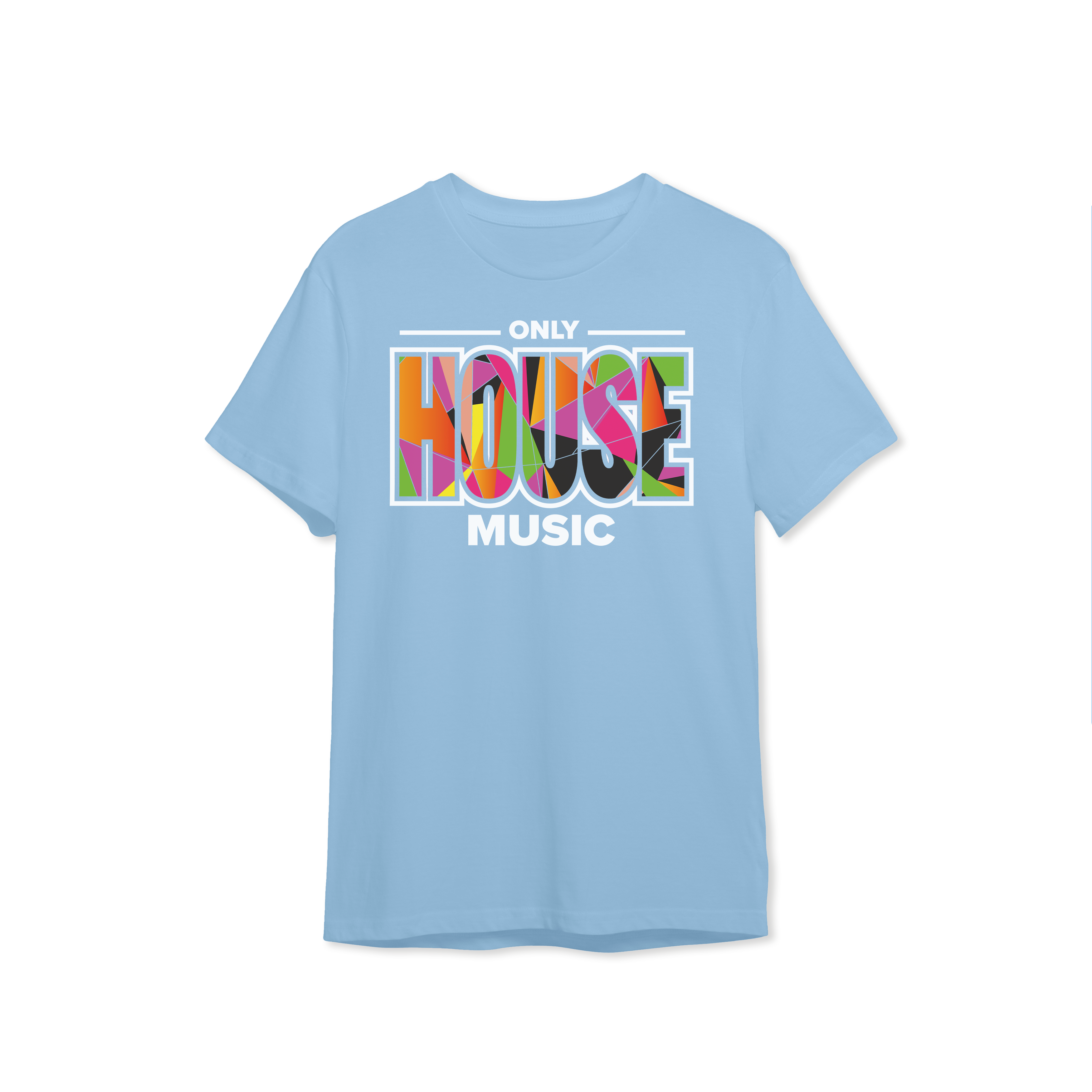Only House Music T-Shirt - Light Blue