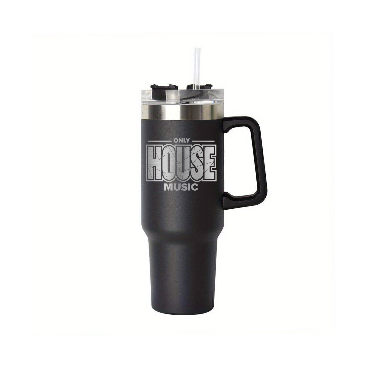 Only House Music 40oz Tumbler - Black