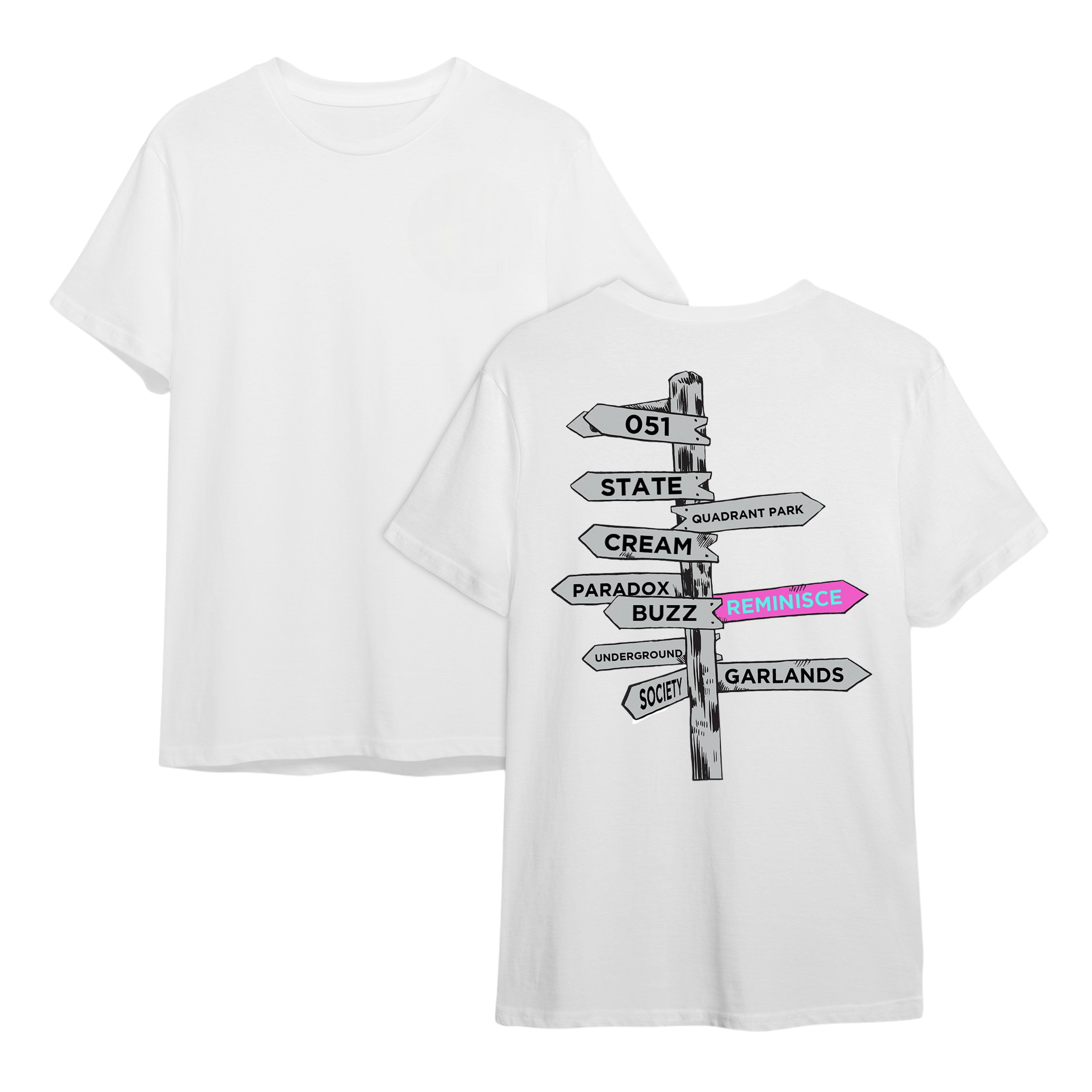 Sign Post T-Shirt - White